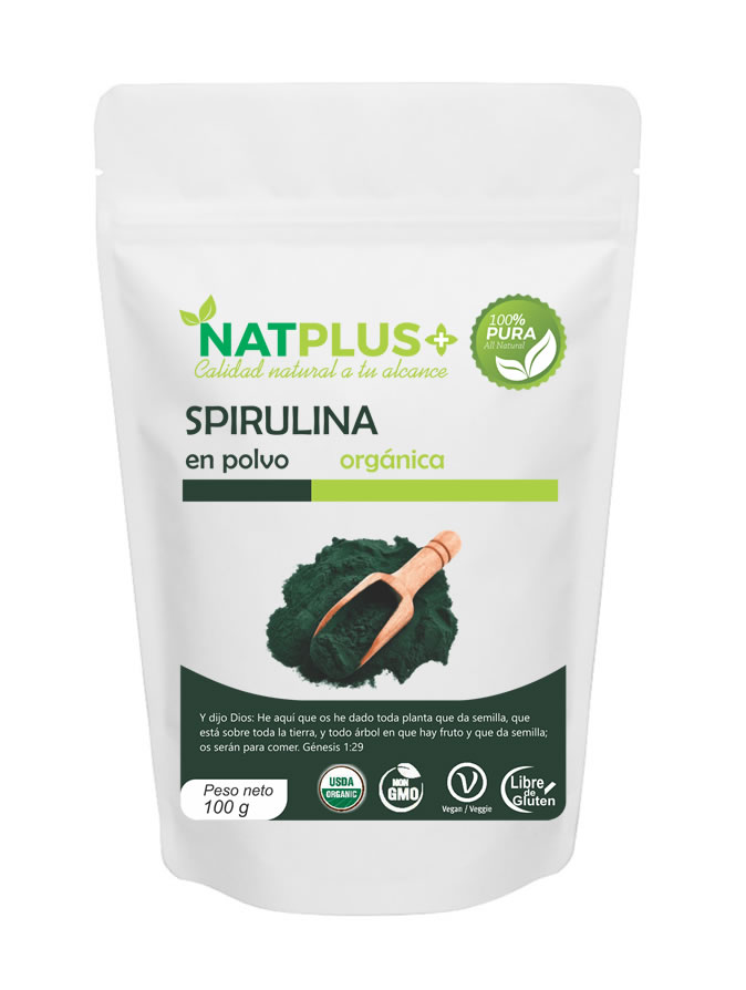 Spirulina Organica en polvo x100gr.